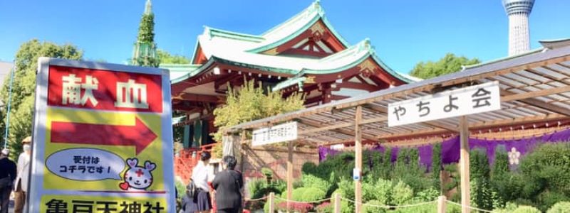 神社de献血 「亀戸天神社」（江東区）