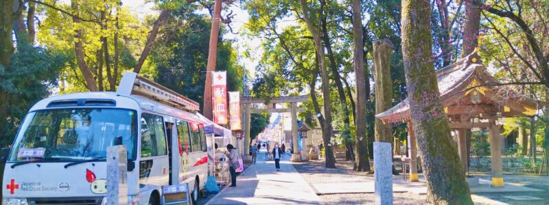 神社de献血 「布多天神社」（調布市）