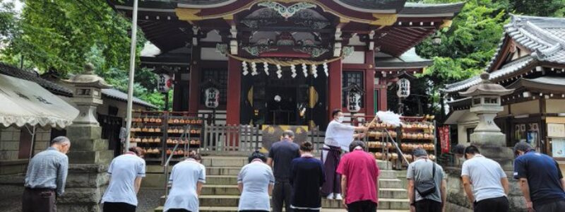 神社de献血　[南沢氷川神社]　(東久留米市)