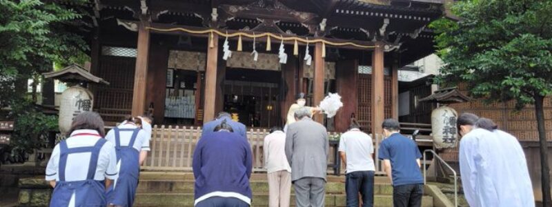 神社de献血　[中目黒八幡神社]　(目黒区)